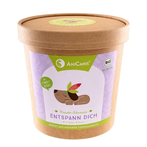 AniCanis Bio Kräutermix Entspann Dich | Nervenkräuter Beruhigung Hund | 100g