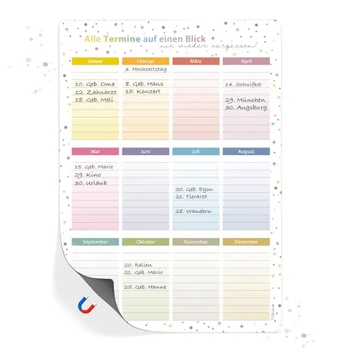 Geburtstagskalender von TOBJA