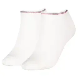 Tommy Hilfiger 2P Women Shine Sneaker Socks Weiß Gr 35/38 Damen