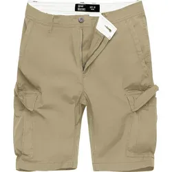 Vintage Industries V-Core Ryker Shorts in Beige, Größe 30 für Männer - Bequeme Shorts aus Stretch-Stoff mit 2 Seitentaschen und 2 Fronttaschen. Ideal für Freizeit und Outdoor-Aktivitäten.