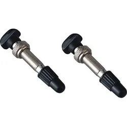SPANK Tubeless Ventile 2er Set, schwarz, unisex - Hochwertige Ventile für Tubeless-Reifen, ideal für einfache Dichtmitteleinspritzung. Mit geformter Gummidichtung und leichtem Design für optimale Leistung.