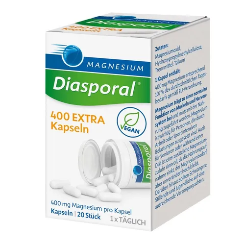 Magnesium Diasporal 400 Extra Kapseln von Protina