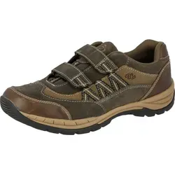 Brütting Herren Man Comfort V Sneaker - Braun Beige, 41 EU - Herren-Sneaker mit weicher Laufsohle und Klettverschluss für optimalen Gehkomfort. Ideal für den Alltag und pflegeleicht dank hochwertigem Veloursleder.