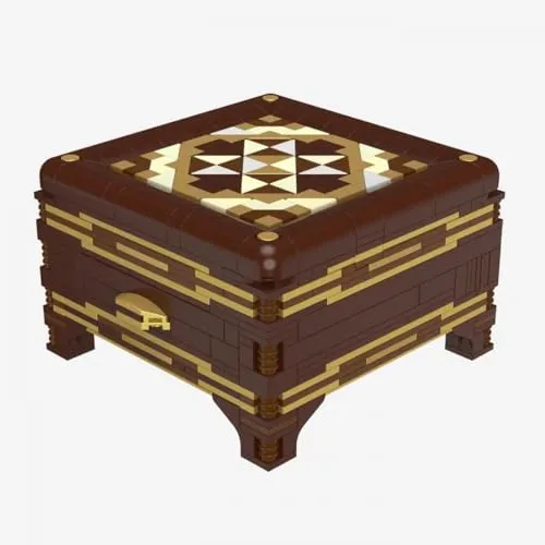 BlueBrixx Pro 108495 – Die DREI ???: Geheimfachkiste aus Klemmbausteinen mit 651 Bauelementen