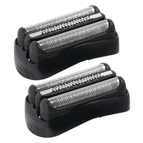 Stück Ersatz-Scherkopf Kompatibel mit Series 3, 21B Rasierköpfe Ersatzklingen Klingen Rasierkopf für Series 3 3000s, 3010s, 3040s,3050cc, 300s, 310s etc (21B, Schwarz) 2