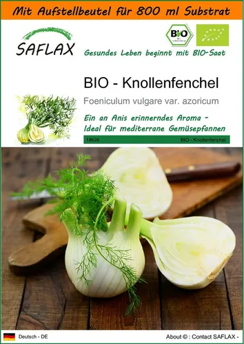 SAFLAX Gemüsesamen SAFLAX - Garden in the bag - BIO - Knollenfenchel
