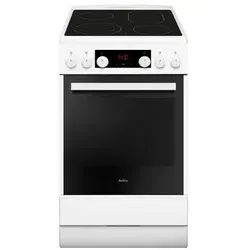 Amica SHC904100W Elektroherd - Kühlschrank mit 11 Backofenfunktionen, Heißluft und Aqualytic Reinigungsfunktion für müheloses Kochen und einfache Reinigung.