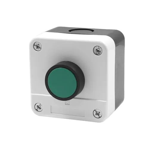 WITTKOWARE IP65 Drucktaster mit Aufputz-Gehäuse, 10(6) A/400V~, 1 Schließer-Schaltkontakt, Tastenfarbe grün