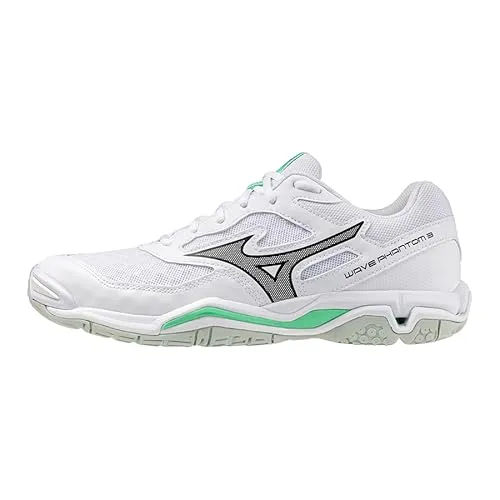 Mizuno Wave Phantom 3 - Hallenschuh für Handballspieler - Leichter Hallenschuh mit Mizuno Wave Technologie für optimale Dämpfung und Stabilität. Ideal für schnelle Bewegungen und maximalen Halt auf dem Spielfeld.