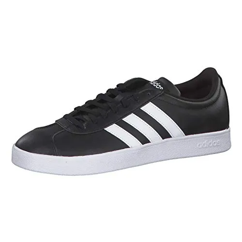 Adidas309Vl Court 2.0, Herren309Skateboardschuhe, Schwarz (Negbás/Ftwbla/Ftwbla 000), 42 2/3 EU