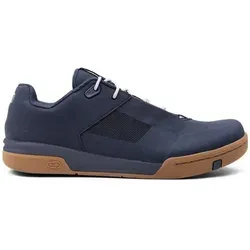 Crankbrothers Unisex Stamp Lace Fahrradschuhe, Navy Blau Silber, 44 EU - Fahrradschuhe mit klassischem Schnürsenkel-System für optimalen Halt und Komfort. Die flache Gummimischung sorgt für exzellenten Grip und Haltbarkeit, ideal für anspruchsvolle Trails und Wanderungen.