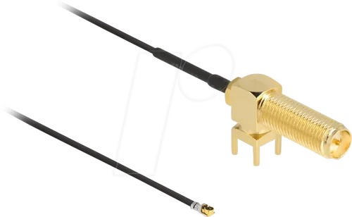 DELOCK 12032 - Antennenkabel, RP-SMA 90° PCB Buchse / MHF 4L Stecker