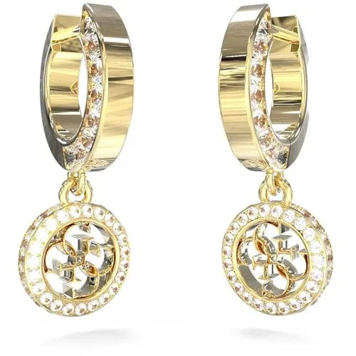 Guess Damen-Ohrringe 4G Huggies Goldfarben von GUESS