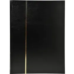 Exacompta Briefmarken Einsteckalbum Halbleder 16 Seiten 225x305cm Schwarz 26131E