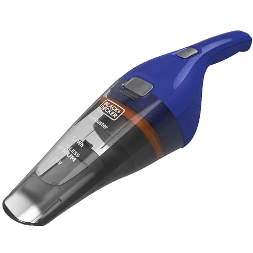 BLACK+DECKER Dustbuster Akku-Handstaubsauger NVC115WA - Kabelloser Handstaubsauger mit breiter Saugöffnung, perfekt für müheloses Aufsaugen von gröberem Schmutz. Ideal für den täglichen Einsatz im Haushalt, leicht und kompakt für einfache Handhabung.
