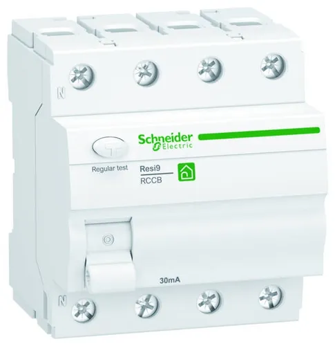 Schneider Electric R9R22463 - 3P+N 63A 30mA Typ A Fehlerstrom-Schutzschalter, zuverlässiger Schutz für Ihre Elektroinstallationen