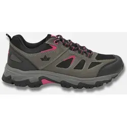 Lico Damen Lismore Traillaufschuhe - grau/schwarz/pink, 37 EU - Damen-Traillaufschuhe mit Gummiverschluss, ideal für Outdoor-Abenteuer und optimalen Halt auf unebenem Gelände.