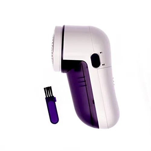 Prym Batteriebetriebener Maxi-Fusselentferner in Lila/Weiß