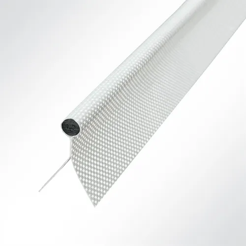 Lysel Kederband Keder Zeltkeder doppelfahnig weiß D 8,50mm