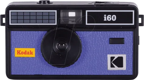 KODAK DA00259 - Analogkamera i60, 35mm, Retrodesign in Blau - Analoge Fotoapparate/Kameras, inspiriert von der Kodak Instamatik 100, bietet scharfe Fotos mit 31-mm-Objektiv und intuitiver Bedienung für nostalgische Fotografie.