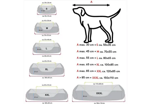 BedDog Hundebett LUPI - Ergonomisches Hundekissen für kleine Hunde - Hundebett aus robustem Cordura und Microfaser-Velours, ideal für drinnen und draußen. Abnehmbarer, waschbarer Bezug und gelenkschonende Füllung für höchsten Komfort.