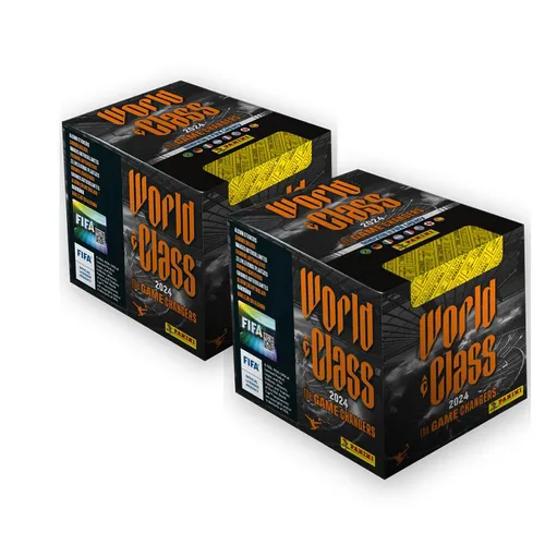 Panini World Class 2024 Sammelsticker - 2 Displays (100 Tüten) - Entdecken Sie die neue Kollektion 2024 von Panini mit hochwertigen Sport Sammelstickern. Ideal für Sammler und Fußballfans, um die besten Spieler zu verewigen.