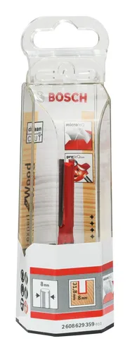 Nutfräser 8 mm - Hartmetall, zweischneidig für präzise rechteckige Nuten in Holz und Plattenwerkstoffen