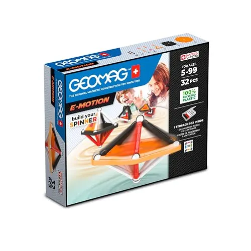 Geomag™ Lernspielzeug 038 mit Platten, Magnetstäben und Kugeln. 32tlg. Magnetismus (Platten (Panels), Magnetstäbe, Kugeln, 32-St), Magnetisch. Erweiterbar. Rotierend