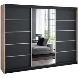 Kleiderschränke Schwarz von A&J MöbelLand