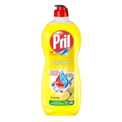 Henkel AG & Co. KGaA Pril Original Zitrone Geschirrspülmittel, Handspülmittel mit Kalt-Aktiv-Formel und höchster Fettlösekraft, 675 ml - Flasche P7RZ