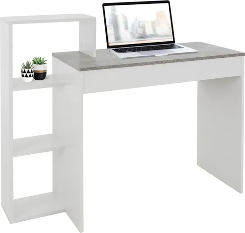 ML-DESIGN Schreibtisch Arbeitstisch mit Regal - Kinderschreibtische: Vielseitiger 2in1 Schreibtisch mit Regal und 3 Einlegeböden, ideal für das Homeoffice oder Kinderzimmer.