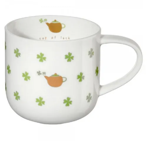 ASA SELECTION Tasse Asa Henkelbecher Coppa Happy Mug cup of luck Grün (400ml)
