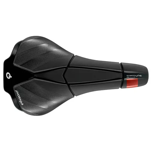 Prologo Sattel Scratch M5 AGX Nack 250x140mm Schwarz - Fahrradsattel für Gravel- und Rennräder, ultraleicht mit nur 155g. Innovatives Active Base System für optimale Stoßdämpfung und individuelle Anpassung dank MSS-System.