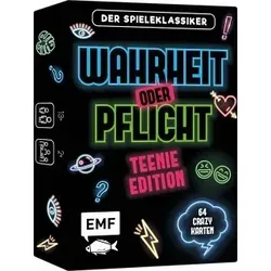 Michael Fischer Spiel Kartenspiel: Wahrheit oder Pflicht - Teenie Edition, ab 13 Jahren geeignet und ideal für spannende Partynächte