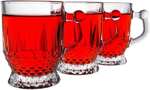 Pasabahce Gläser-Set Pasabahce 55871 Istanbul Teegläser mit Henkel 175ml - 6er-Set