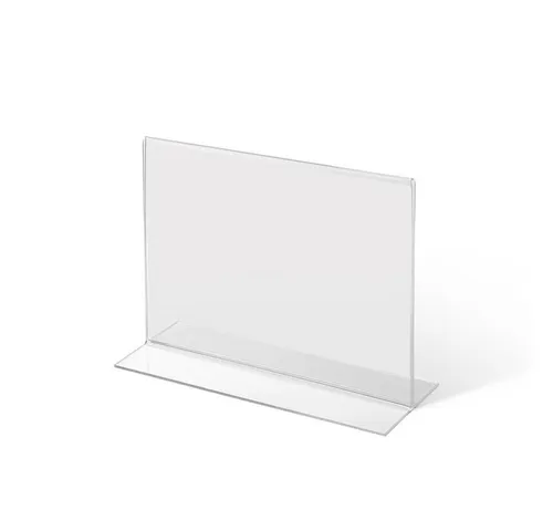 Showdown Displays Einzelrahmen Showdown Displays Acrylaufsteller in T-Form DIN A5 quer, (1 St)