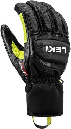 LEKI Griffin Pro 3D Skihandschuhe schwarz-limone-weiß von LEKI