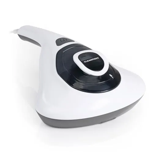 CLEANmaxx Milbensauger für Matratzen mit UV-C-Licht - Matratzensauger mit HEPA-Filter, entfernt 99,9% aller Milben und sorgt mit Ultraschall, Hitze & Vibration für eine gründliche Reinigung.