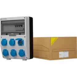 Stromverteiler DV TD-S/FI 6x230V - Baustromverteiler von Doktorvolt® - Sonstige Elektroinstallationsartikel mit 6x230V Steckdosen, IP54 Schutzklasse und TÜV SÜD zertifizierter Qualität - ideal für Baustellen und industrielle Anwendungen.