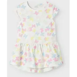 Name It Jerseykleid NMFVIGGA CAPSL DRESS F1 NOOS Baumwolle, sommerlicher Allover Druck weiß 122 EU