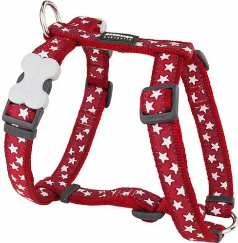 Hundegeschirr Red Dingo Style Rot Stern 30-48 cm von Red Dingo