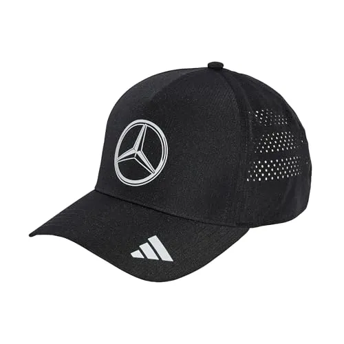 Adidas Unisex Mercedes - AMG Petronas Formula ONE Team Mechanics Climacool Trucker Cap - Jagdsport - Atmungsaktive Cap mit Mesh-Seiten für optimalen Tragekomfort, ideal für Outdoor-Aktivitäten und Motorsportfans.