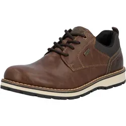 Rieker Herren eleganter Schnürer in Braun, Größe 40 - Eleganter Schnürer aus hochwertigem Leder, ideal für den Alltag oder besondere Anlässe. Bequem und stilvoll mit mittlerer Weite und flachem Absatz.