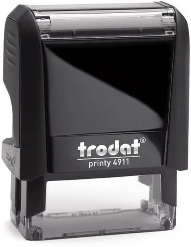 TRODAT Stempel Textstempel Gutschein Trodat 4911 - Stempel für individuelle Texte mit Gutschein, selbstfärbend und umweltfreundlich, ideal für Büro und Organisation.