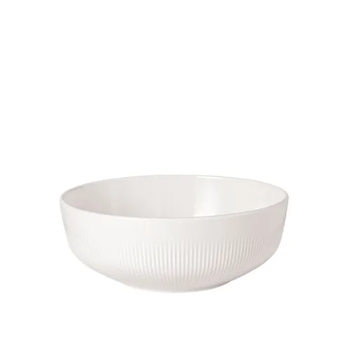VILLEROY & BOCH Afina Schüssel 19,5 cm - Elegante Porzellanschüssel - Schüsseln, stilvolle weiße Porzellanschüssel mit 1 ltr. Fassungsvermögen, ideal für Servieren und Dekorieren.