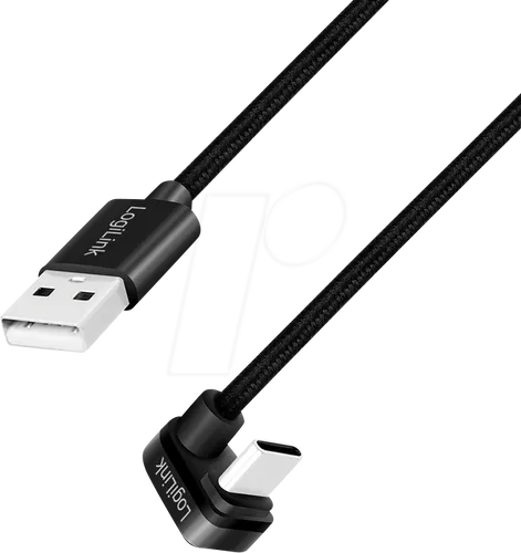 LOGILINK CU0193 - Sync- & Ladekabel, USB-A -> C, 180°, 2 m
