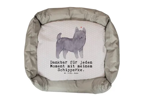 Mr. & Mrs. Panda Hundebett Schipperke Moment, Grau Pastell - Gemütliches Hundebett von Mr. & Mrs. Panda, ideal für deinen Schipperke. Waschbarer Bezug und stabiler Unterbau sorgen für Komfort und Wärme. Ein stilvoller Ruheplatz für deinen Vierbeiner!