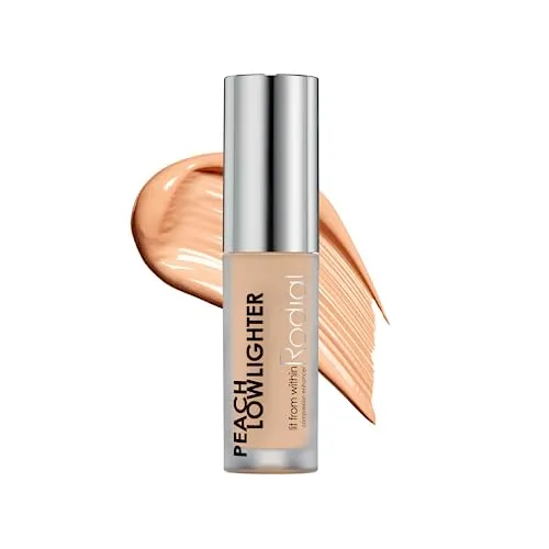 Rodial Peach Lowlighter Deluxe - 1.6 ml - Non-shimmer Formula for Deeper Skin Tones, Caffeine + Hyaluronic Acid + Vit E, Weightless, Illuminating Effect, Concealer