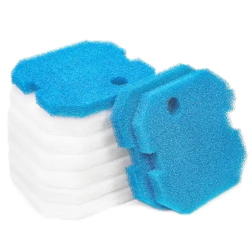 LTWHOME Filterschwamm Passend für Eheim 2616260 professionel 2 2226/2326/2026/2128 und Experience 350(3 x Blau + 6 Weiß)