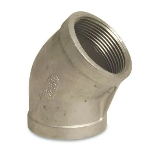 Edelstahl Winkel Gewindefitting 45° mit 1 1/2' IG aus V4A